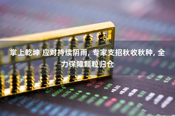 掌上乾坤 应对持续阴雨, 专家支招秋收秋种, 全力保障颗粒归仓