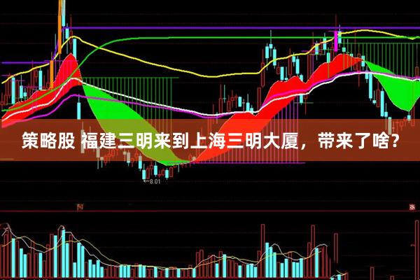 策略股 福建三明来到上海三明大厦，带来了啥？